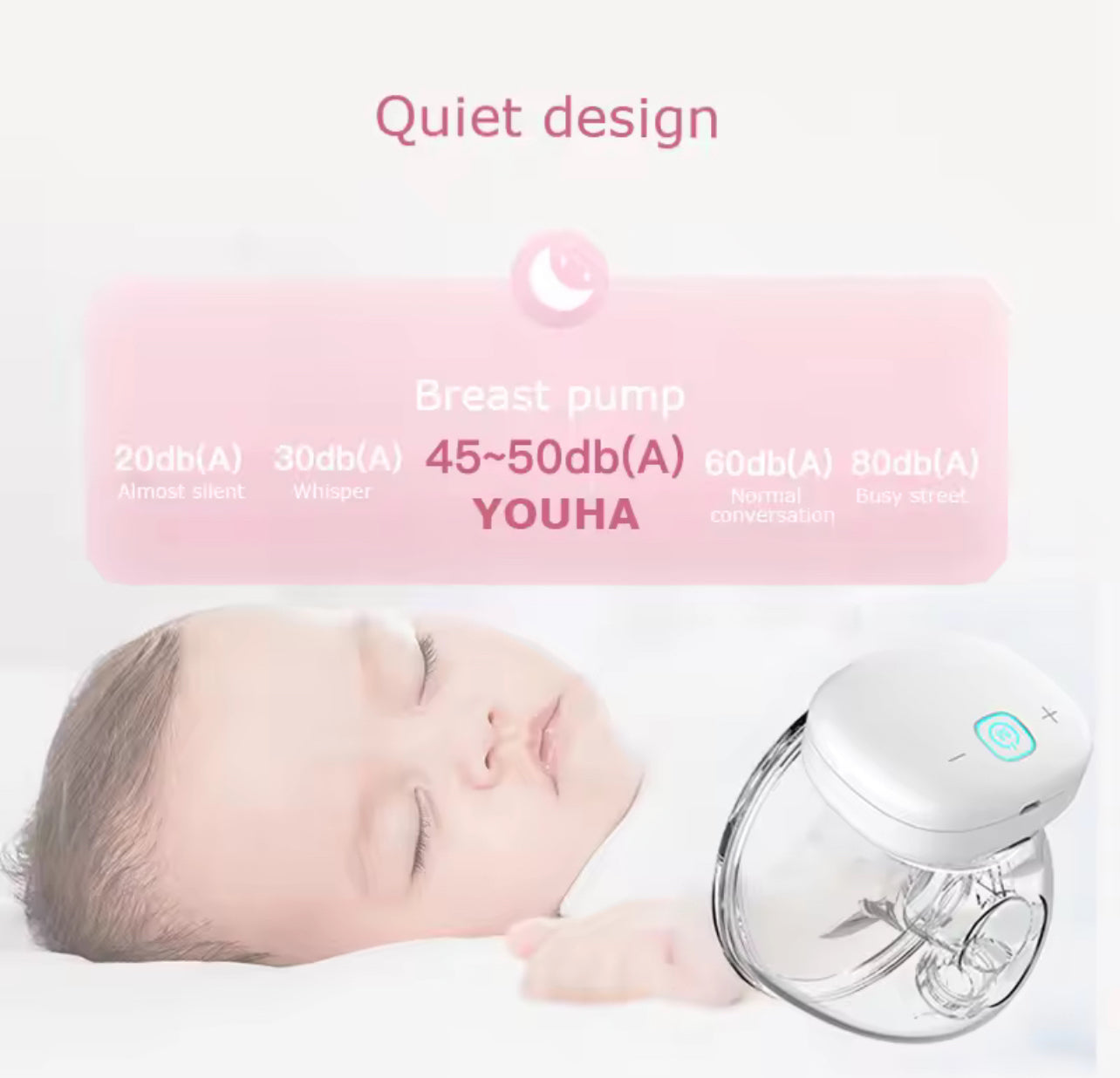 مضخة الثدي القابلة للارتداء Youha INs – موديل YH-7005