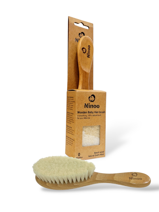 Ninoo Baby Hair Brush – Soft Wooden