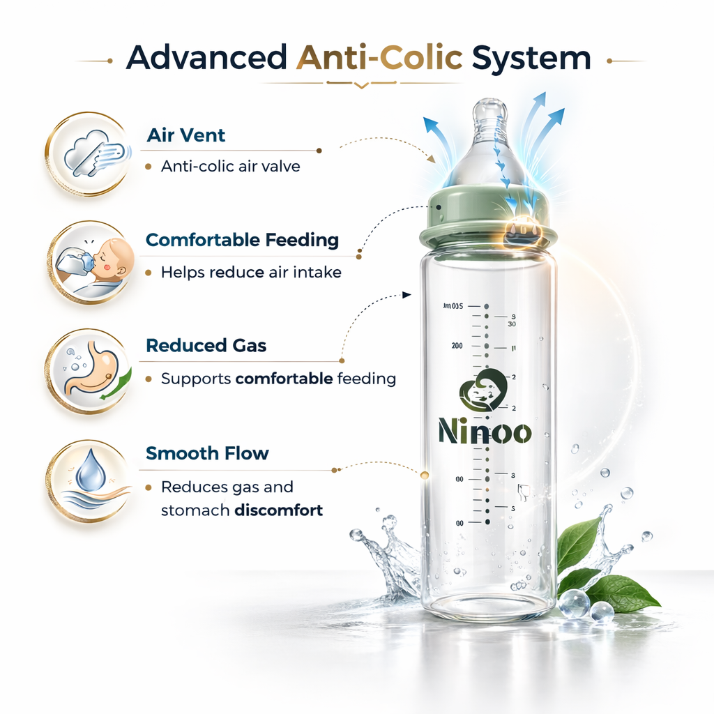 Ninoo Glass Bottle - 120 ml