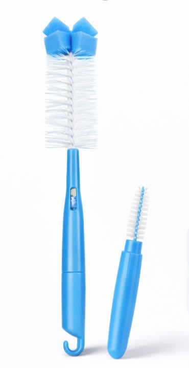 Ninoo baby bottle and nipple brush set (sponge head)