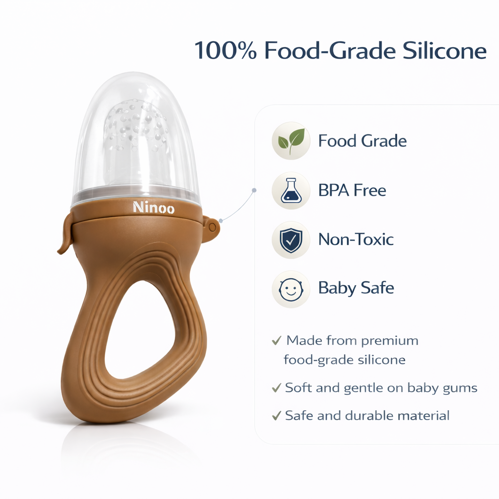 Ninoo baby feeding pacifier brown color
