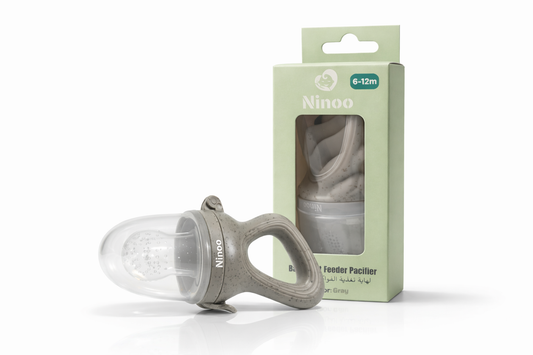Ninoo baby feeding pacifier gray color