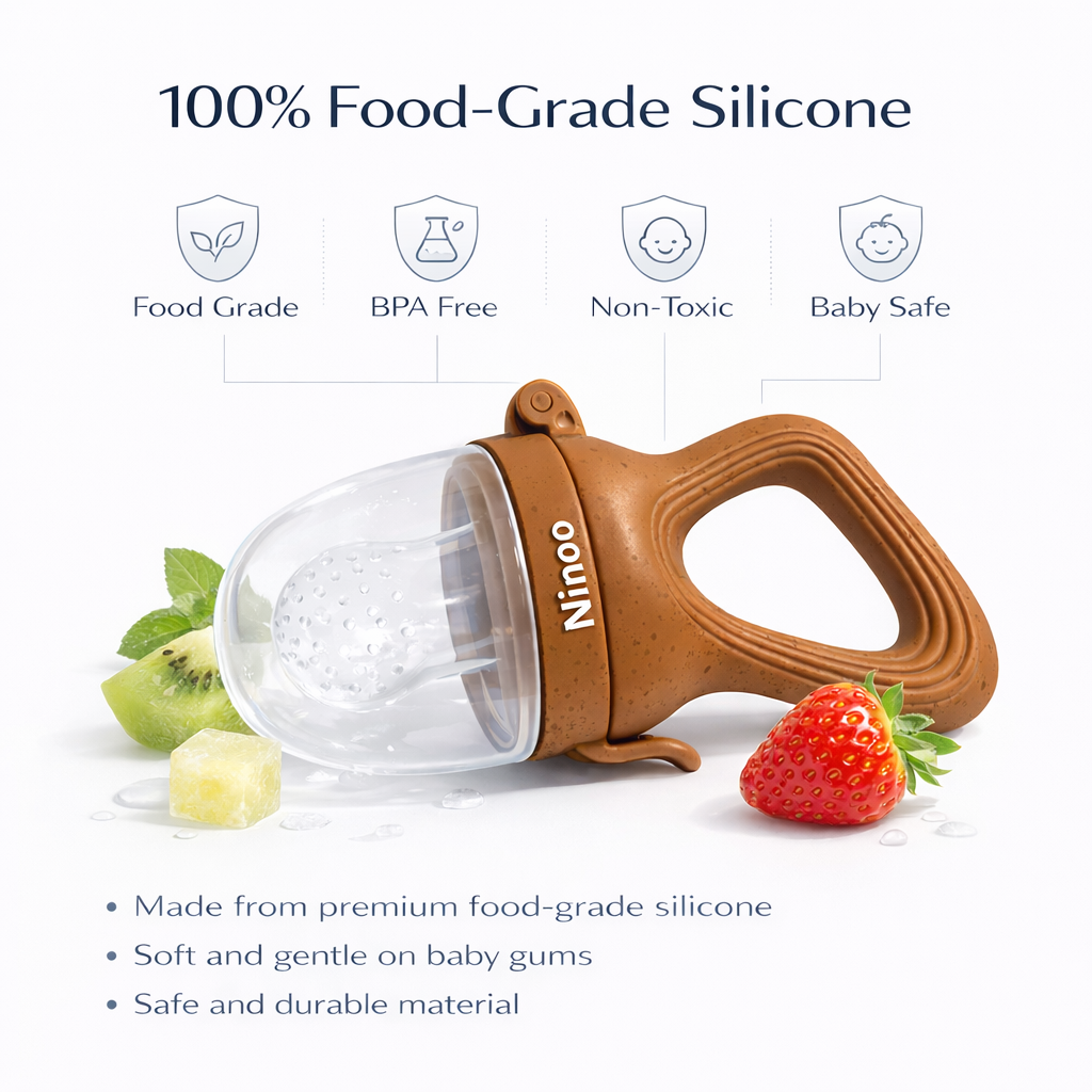 Ninoo baby feeding pacifier brown color