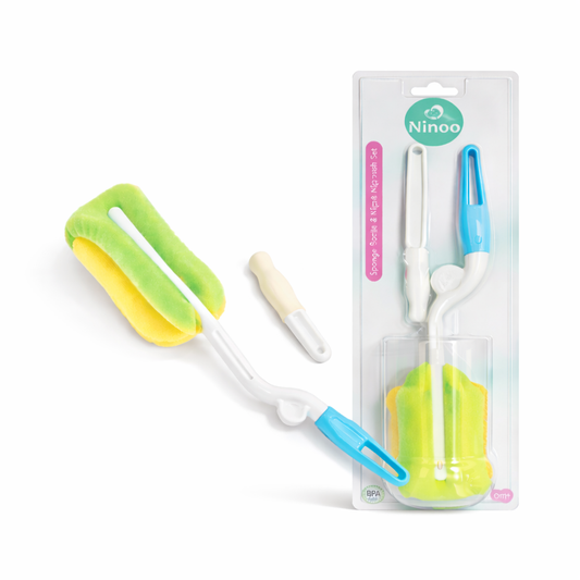 Ninoo Baby Bottle & Nipple Brush Set – Sponge